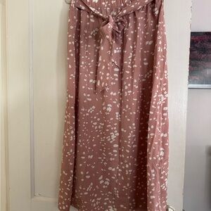 Pink Patterned Women's Skirt